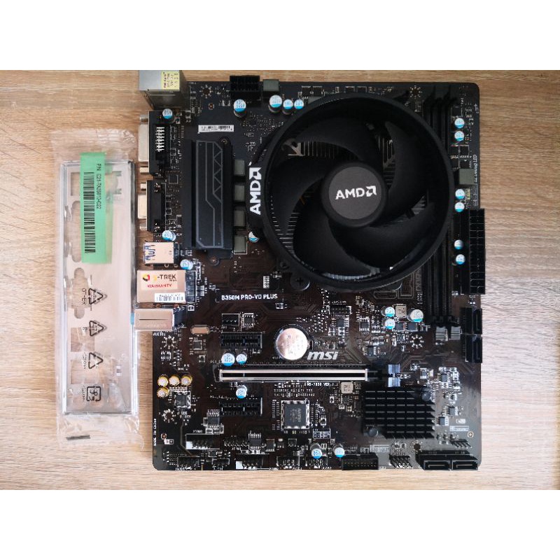 ชุดเซ็ต Ryzen​5 2600 6C/12T พร้อม MB B350M PRO-VD Plus มือสองมีประกันยาวๆ