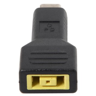 แจ็คทรงสี่เหลี่ยมผืนผ้าสําหรับ lenovo input to usb - c power plug อะแดปเตอร์ชาร์จ