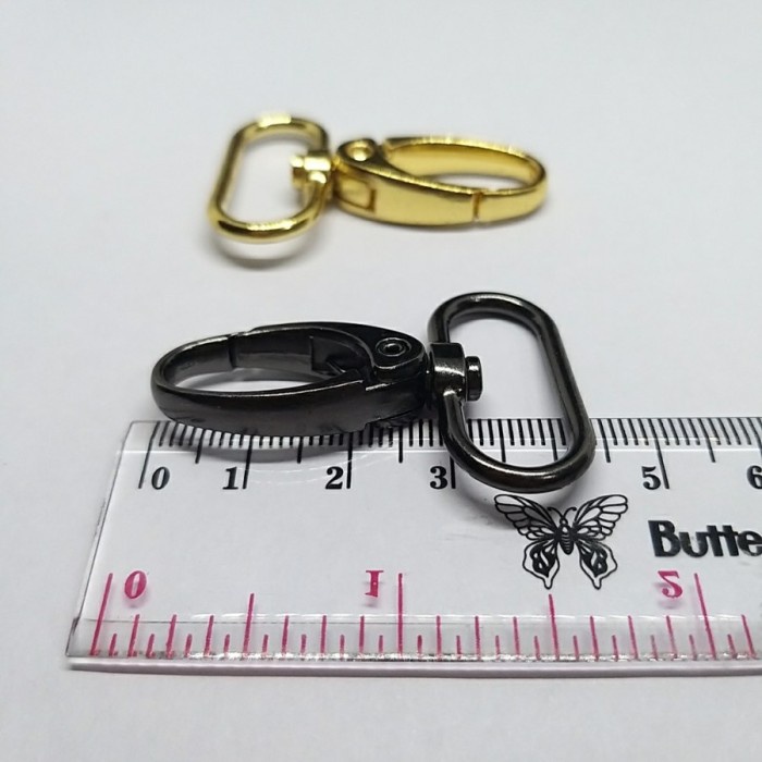 CLASP HOOK GOLD/BLACK 4.3cm d2.6-HOOK HOOK/HOOK/ LOBSTER HOOK