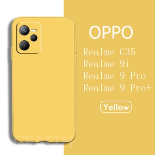 In Stock New เคสโทรศัพท์ Realme C35 9i Realme9 Pro+ 2022 TPU Silicone Simple Skin Feel Solid Color Soft Case Cover Realme9ProPlus เคส