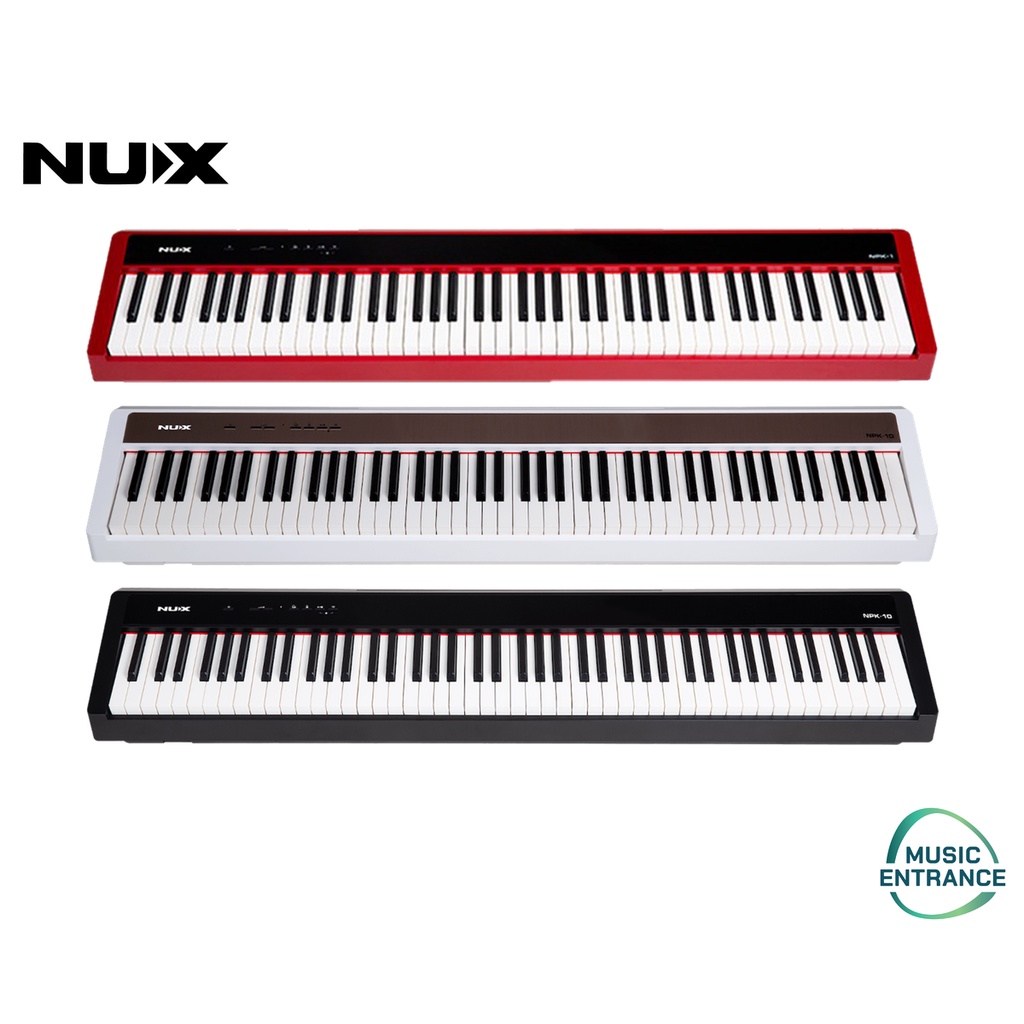 NUX NPK-10 เปียโนไฟฟ้า (88 คีย์) [แถมฟรีขาตั้งคู่] Digital Piano NPK10 สัมผัสเหมือนเล่นเปียโนอะคูสติ