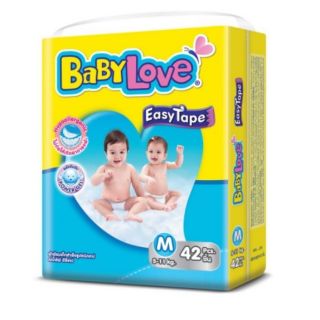 Baby love size M 42ชิ้น พร้อมส่ง