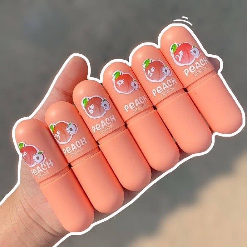 ลิปสติก kiss beauty peach lipstick