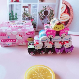 Sanrio Character Eraser 24pcs