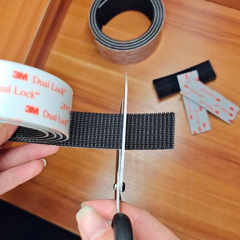 6 ชิ้น/เซ็ต, 3M Double Lock สีดํา VHB เห็ดเข็มขัดหัวเข็มขัด Wave Lock พลาสติกคงที่อุตสาหกรรมแน่นขนาดที่แตกต่างกัน - รูปที่ 7