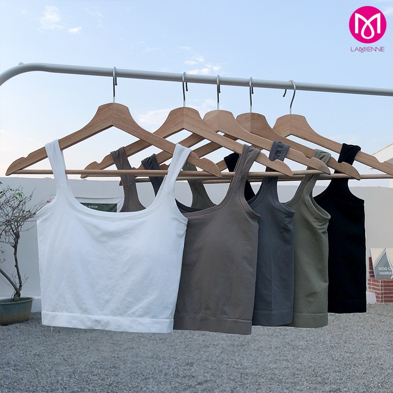 บรา เสื้อกล้าม สายเดี่ยว ชุดชั้นใน มีฟองน้ำในตัว แบบครึ่งตัว แนวครอป รหัส L1018