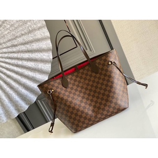 🔥ผ่อนได้🔥LV Neverfull Damier mm Size 31 cm งาน Original ( เทพ ) อุปกรณ์ Full Box Set