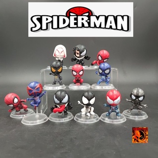 โมเดล Spiderman All Sieries สไปเดอร์แมน ขนาด 6 Cm. ตัวเล็ก มี 12 แบบ ซื้อแยกได้ พร้อมส่ง