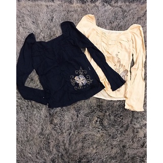 เสื้อแขนยาว   ผ้าย่น