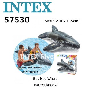 INTEX 57530 Realistic Whale แพยางปลาวาฬ สีเทา ตัวใหญ่ 2 เมตร