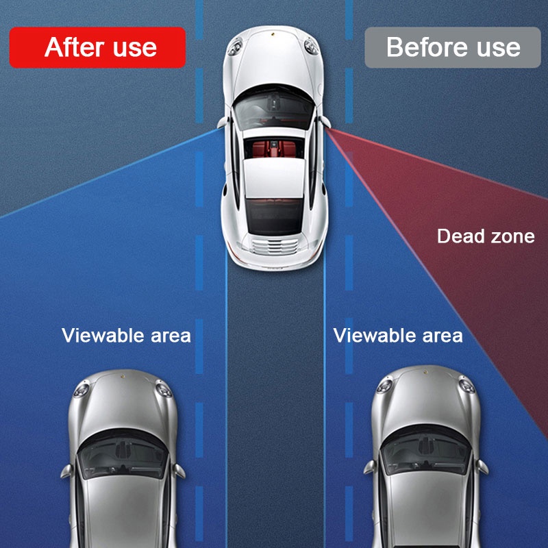 กระจกมองหลังรถยนต์ Hd ปรับได้ 360 องศา มุมกว้าง นูน จุดอับสายตา เพื่อความปลอดภัย อุปกรณ์เสริมในรถยนต์ กระจกมุมอับ ราคา ถูกที่สุด ดีลบีเคเค แกลเลอรีภาพที่ 2