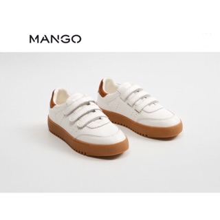 MANGO Boys Velcro fastening leather sneakers