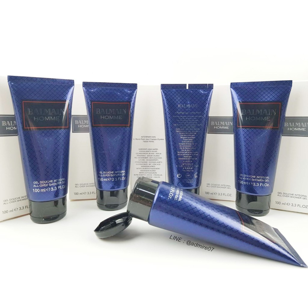 ส่งฟรี Balmain AllOver Shower Gel 100ml (Tester) เจลอาบน้ำผสมน้ำหอม