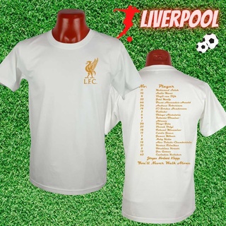 เสื้อยืดลิเวอร์พูล Liverpool มีชื่อนักเตะ เนื้อผ้า Cotton100% เกรดพรีเมียม