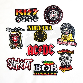 ‼️สะท้อน+กันน้ำ‼️สติ๊กเกอร์วงดนตรีร็อค Nirvana ACDC slipknot แบบสะท้อน ติดแน่นทนทาน