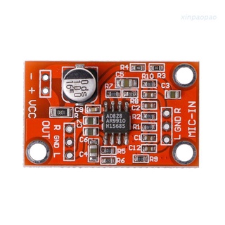 Xinp Ad828 แผ่นบอร์ดโมดูลขยายเสียงสเตอริโอ Dc 3.8V-15V