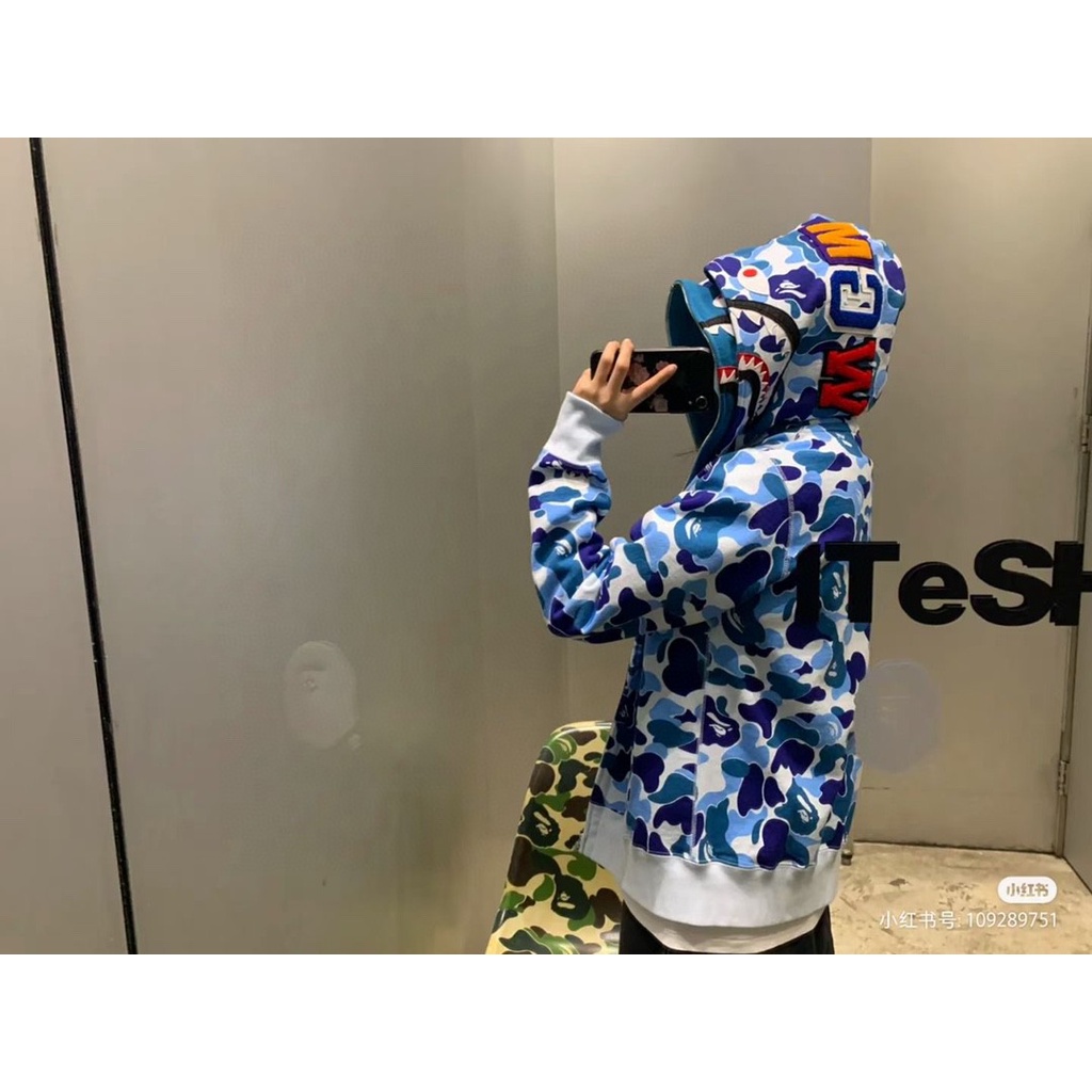 Hoodie BBAPE shark hoodie man เสื้อสเวตเชิ้ตผู้ชาย