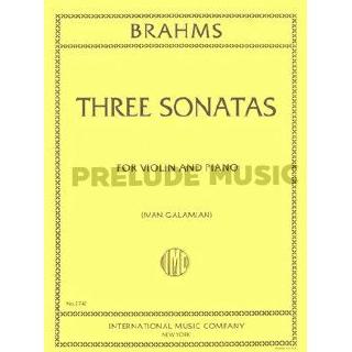 (โค้ดINCSM2Lลด70฿) (Violin and Piano) Brahms, J: Three Sonatas op.78, 100 &amp; 108 (IMC2742)