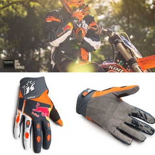 【พร้อมส่ง】2022 ถุงมือแข่งรถ KTM Mtb ถุงมือวิบาก หน้าจอสัมผัส กันน้ํา