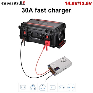 lifepo4 charger 12v 30A Power Supply  Aluminium Current and voltage dual display 110V 220V 12.6v 14.6V lifepo4 battery C