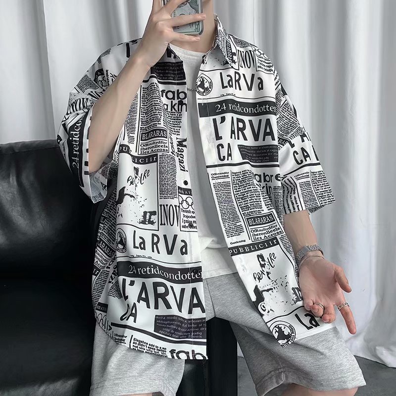 เสื้อฮาวาย สินค้ามาใหม่ hawaii สำหรับผู้ชาย ผ้านิ่มขึ้น สไตล์เกาหลีมาแรง ฮาวายสไตล์เกาหลี เสื้อเชิ้ตแนวเกาหลี พร้อมส่ง 100 แบบ รุ่น 1150