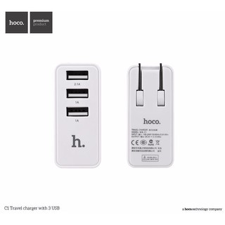 hoco C1 Wall Charger 3port max 3.1A (White)