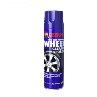 สเปย์โฟม สเปย์ทำความสะอาดล้อแม๊ก Getsun Wheel Cleaner &amp; Polish 500ml สเปย์โฟม สเปย์ทำความสะอาดล้อแม๊ก T0390