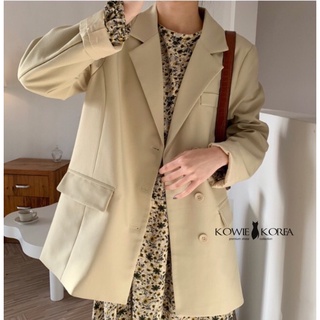 Kowie Korea Latte Blazer สีครีม  (197) Price 990 ฿