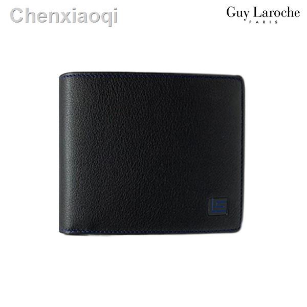 ∏¤Guy Laroche กระเป๋าสตางค์พับสั้น รุ่น AGW4691 ( สีดำ-แดง , ดำ-เหลือง , ดำ-น้ำเงิน )อุปกรณ