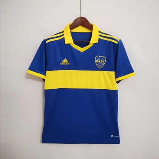 เสื้อกีฬาแขนสั้น ลายทีมชาติฟุตบอล Boca Juniors 2022 2023