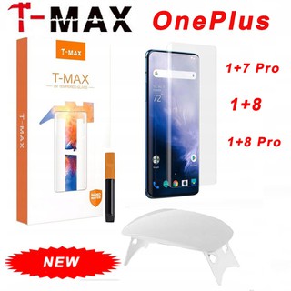 ฟิล์มกระจกนิรภัย แบบ UV T-Max ครบเซต สำหรับ OnePlus 8 7 Pro