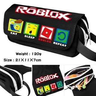 Roblox กล่องดินสอ ผ้าแคนวาส ลายการ์ตูนเกม มีซิป แบบพกพา สําหรับเด็กนักเรียนผู้ชาย และเด็กผู้หญิง