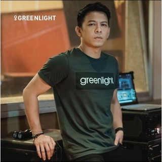 [100% Cotton]  เสื้อยืด ลาย Ariel GREENLIGHT สีเขียว