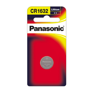 ✨ขายดี✨ PANASONIC ถ่านกระดุม รุ่น CR-1632PT/1B ขนาด 3V สีเงิน Batteries