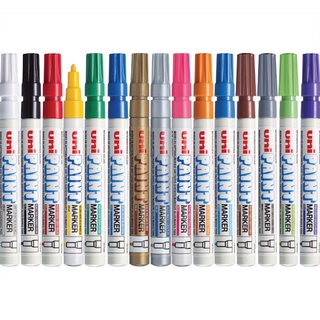 UNI Paint Marker PX-20 ปากกาเพ้นท์มาร์คเกอร์ชนิดหัวกลม มี 12…