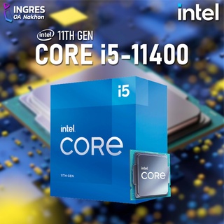 INTEL (หน่อยประมวลผล) CPU Intel® Core™ i5-11400 4.40 GHz 6C/12T  LGA1200 Warranty 3 Years (INGRES)