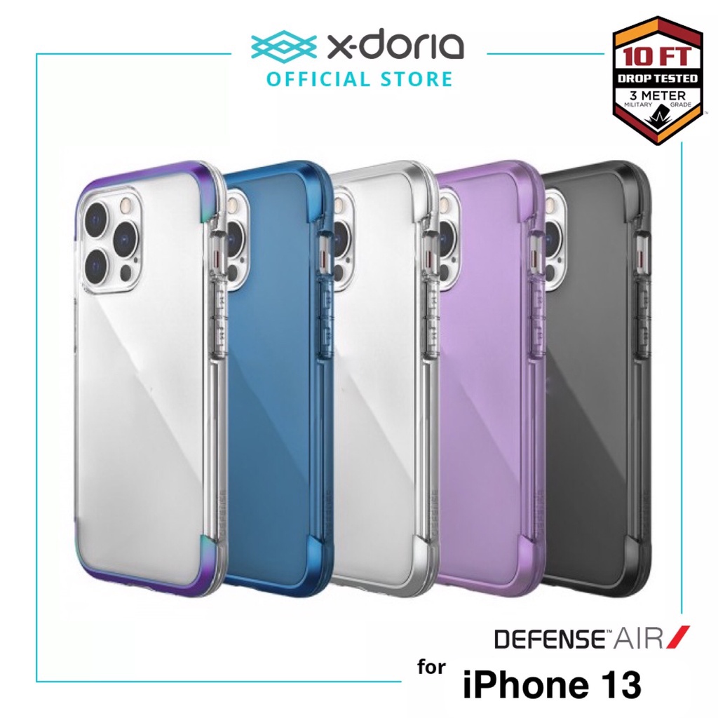 X-doria Defense Air เคสกันกระแทก ระดับ 4 เมตร เคสกันกระแทก สำหรับ iphone 13/13pro/13promax/14/14pro/14promax ของแท้ 100%