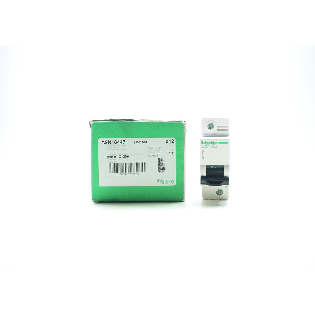 A9N18447 Schneider MCB C120H ชนิด C-curve Schneider Electric Acti9 C120H, 1P, 100A, C curve, 15000 A