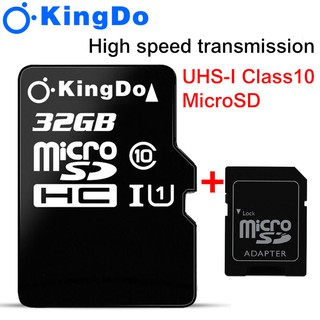 SD Card Kingdo เมมโมรี่การ์ดหน่วยความจำ Card Micro SD 32GB/64GB/128GB