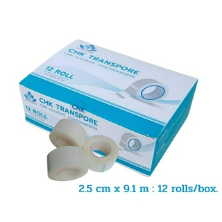 CHK TRANSPORE  : ซีเอชเค ทรานสพอร์  เทปแต่งแผลชนิดใส