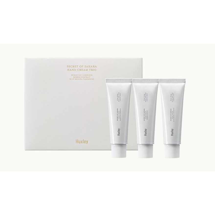 HUXLEY : ครีมบำรุงมือ Huxley Hand Cream 30ml  Morroccan/Blue Medina/Berber Portrait   3ชิ้น (มีกล่อง
