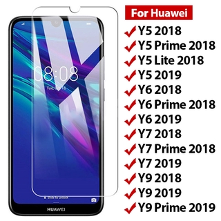 Huawei Y9 Yrime Y7 Pro Y6 Y5 2019 2018 9H HD กระจกนิรภัย ป้องกันหน้าจอ ฟิล์ม