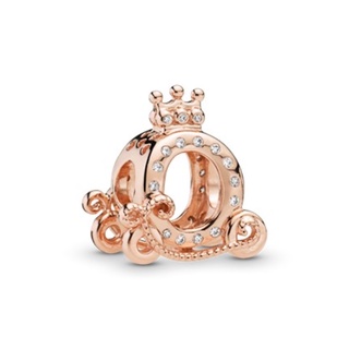 [พร้อมส่ง สินค้าแท้ 💯] Pandora Crown O carriage Pandora Rose charm