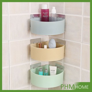 ตะกร้าวางเข้ามุม ไม่ต้องเจาะห้องน้ำ  Coner Baskets Wash Room