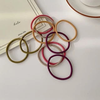 ยางมัดผม Princess Hair Elastics 1 เซท 5 สี 10 เส้น คุ้มสุดๆ ยางรัดผม ยืดหยุ่นดี ไม่ย้วย มาเป็นแพคเกจน่ารัก โดนัทมัดผม