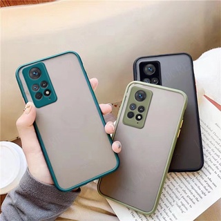 เคสแข็ง เนื้อแมตต์ โปร่งแสง ป้องกันกล้อง สําหรับ Xiaomi Redmi Note 11 Pro 5G 11S Note11 10 Pro Redmi10