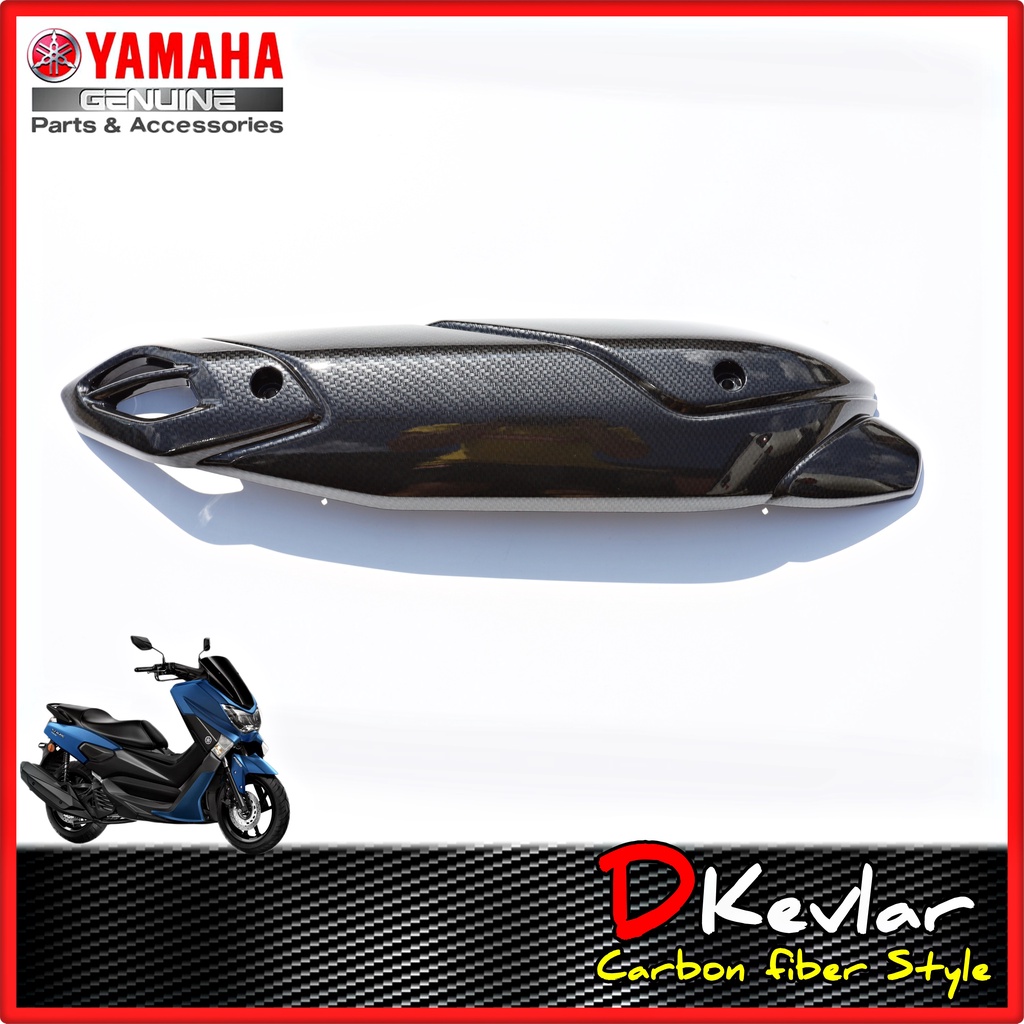 กันร้อนท่อไอเสีย NMAX 155 ALL NEW เคลือบลายเคฟล่า กันร้อน D-Kevlar Duke Shop อะไหล่แท้เบิกศูนย์ อะไห