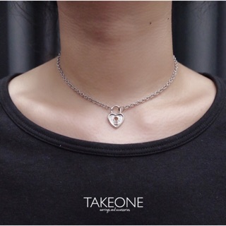 ⛓TAKEONE handmade 🛠 สร้อยกุญแจหัวใจสแตนเลส