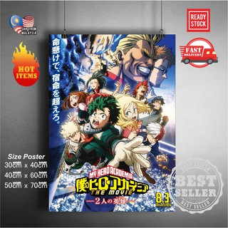 โปสเตอร์ติดผนัง ลายอนิเมะ My Hero Academia Midoriya Izuku All·Might Bakugou Katsuki Todoroki Shouto สําหรับตกแต่งบ้าน