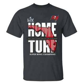 ผ้าฝ้ายคอกลมเสื้อยืดแฟชั่น พิมพ์ลาย Tampa Bay Buccaneers Super Bowl Lv Champihuddle ของขวัญวันขอบคุณพระเจ้าfrom S-4XL